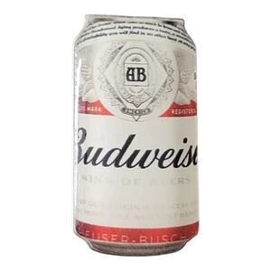 Budweiser Beer Can Lapel Hat Pin Anheuser Busch Bud Brewery USA NOS Ad Promo